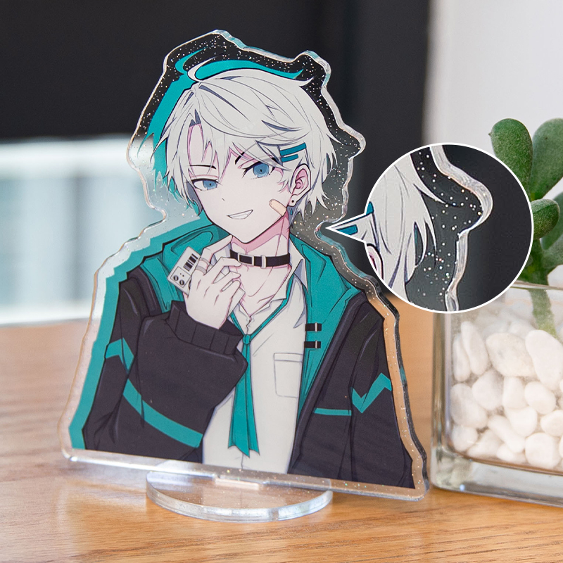 Custom Glitter Acrylic Standees - 1.2" (30mm)